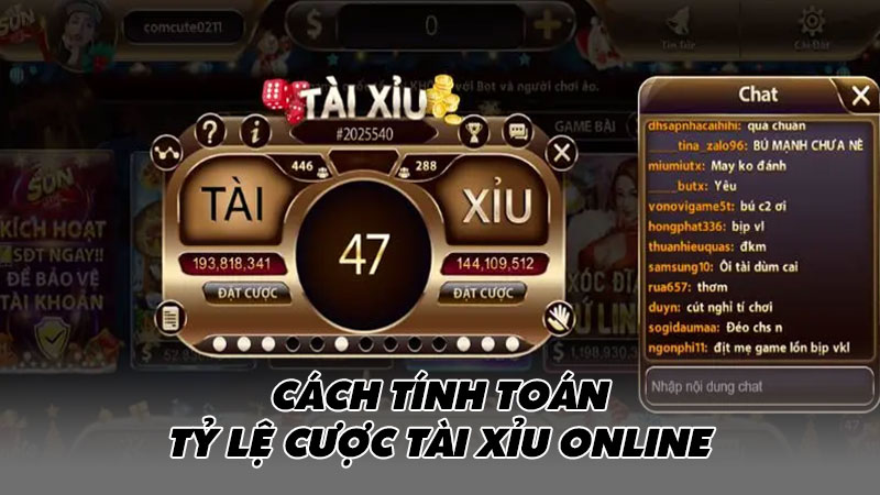 Cách tính toán tỷ lệ cược tài xỉu online